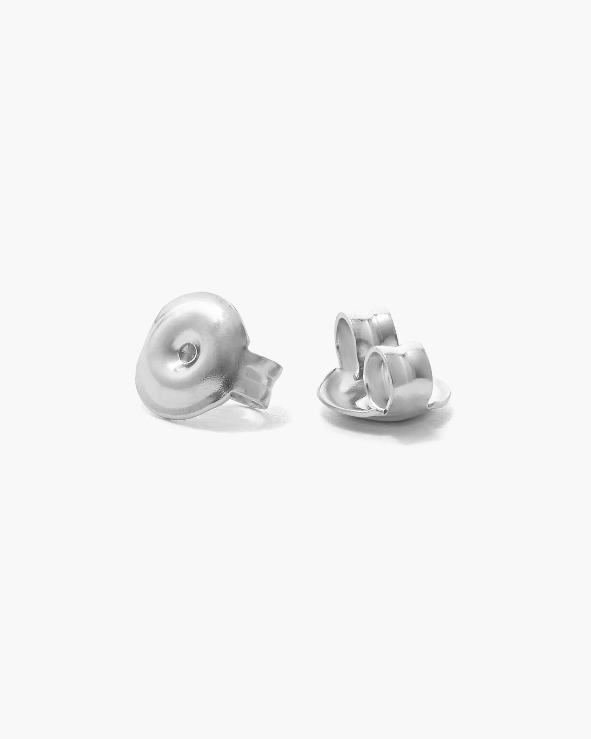 Women's Bezeled Pearl Stud Earrings - Silver