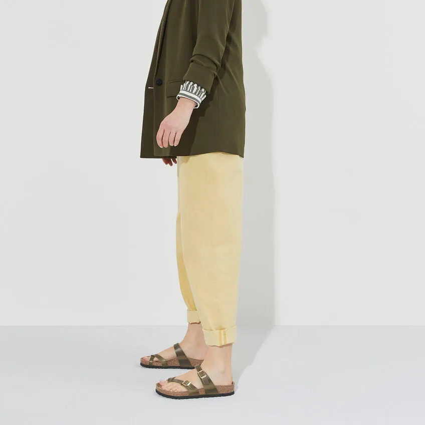 WOMEN'S BIRKENSTOCK MAYARI OILED LEATHER | OLIVE