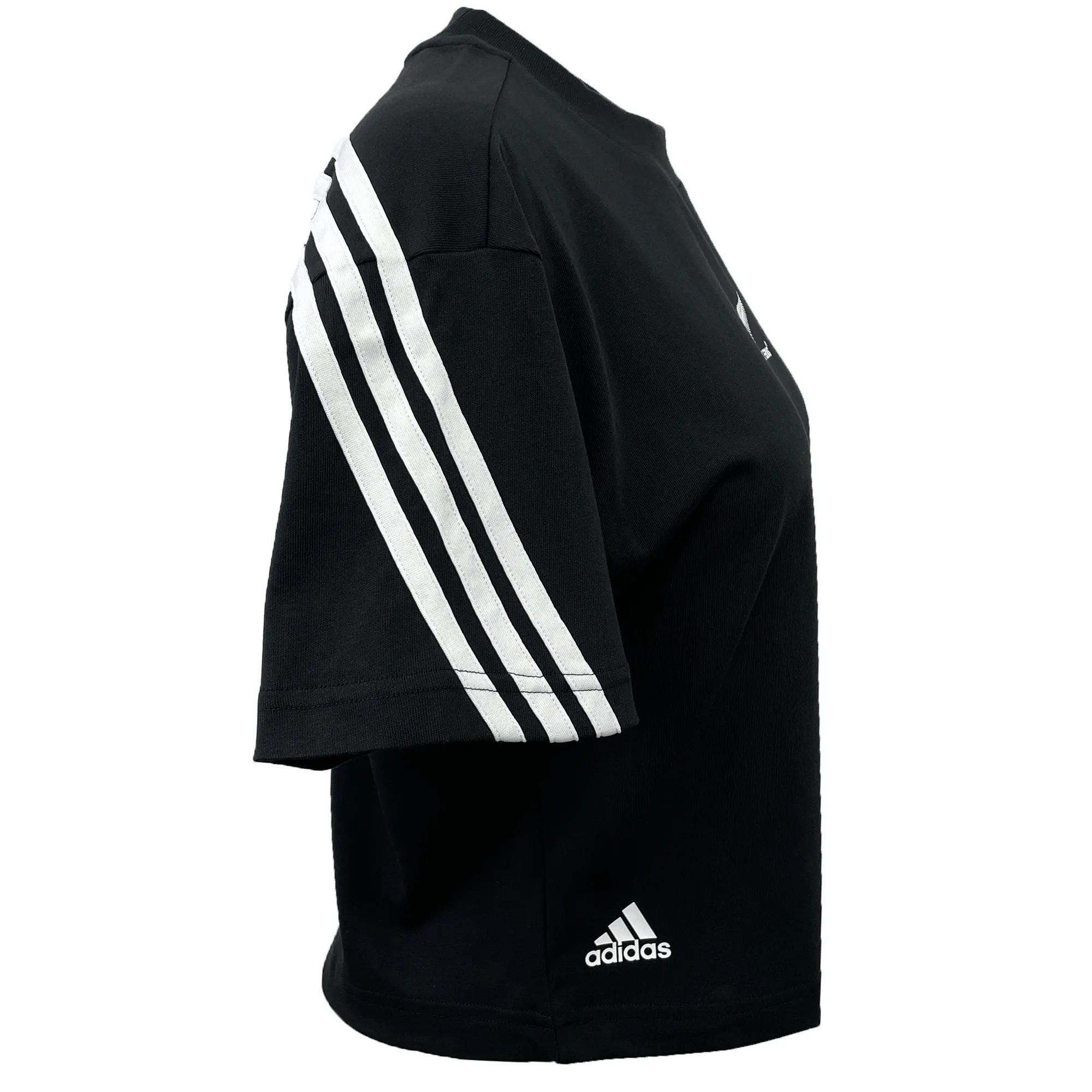 Women's Black Ferns 3-Stripe Tee by adidas