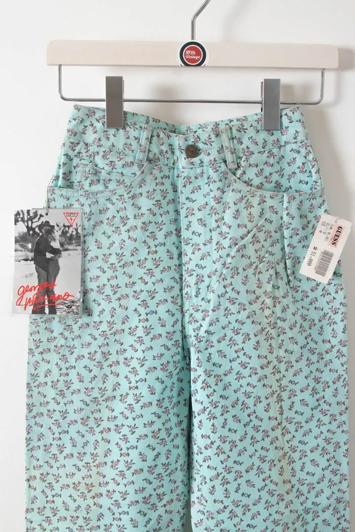 Women's BNWT Guess Floral Print Denim Jeans (4)