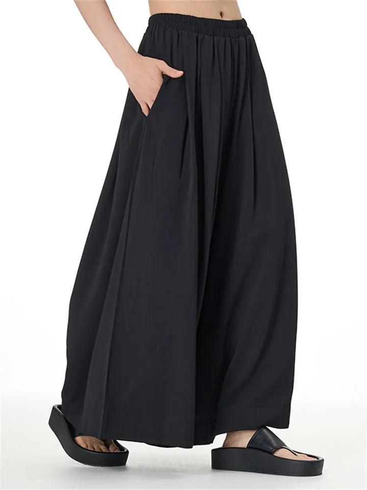 Women's Casual Pleated Wide Leg Pants