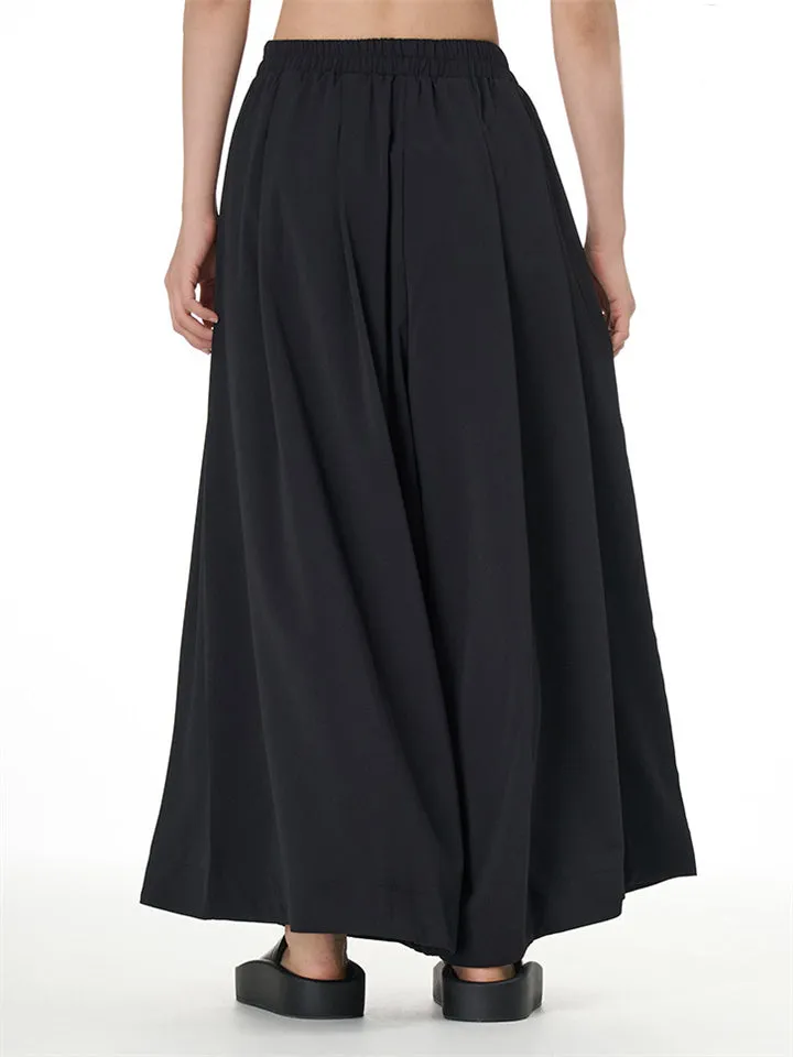 Women's Casual Pleated Wide Leg Pants