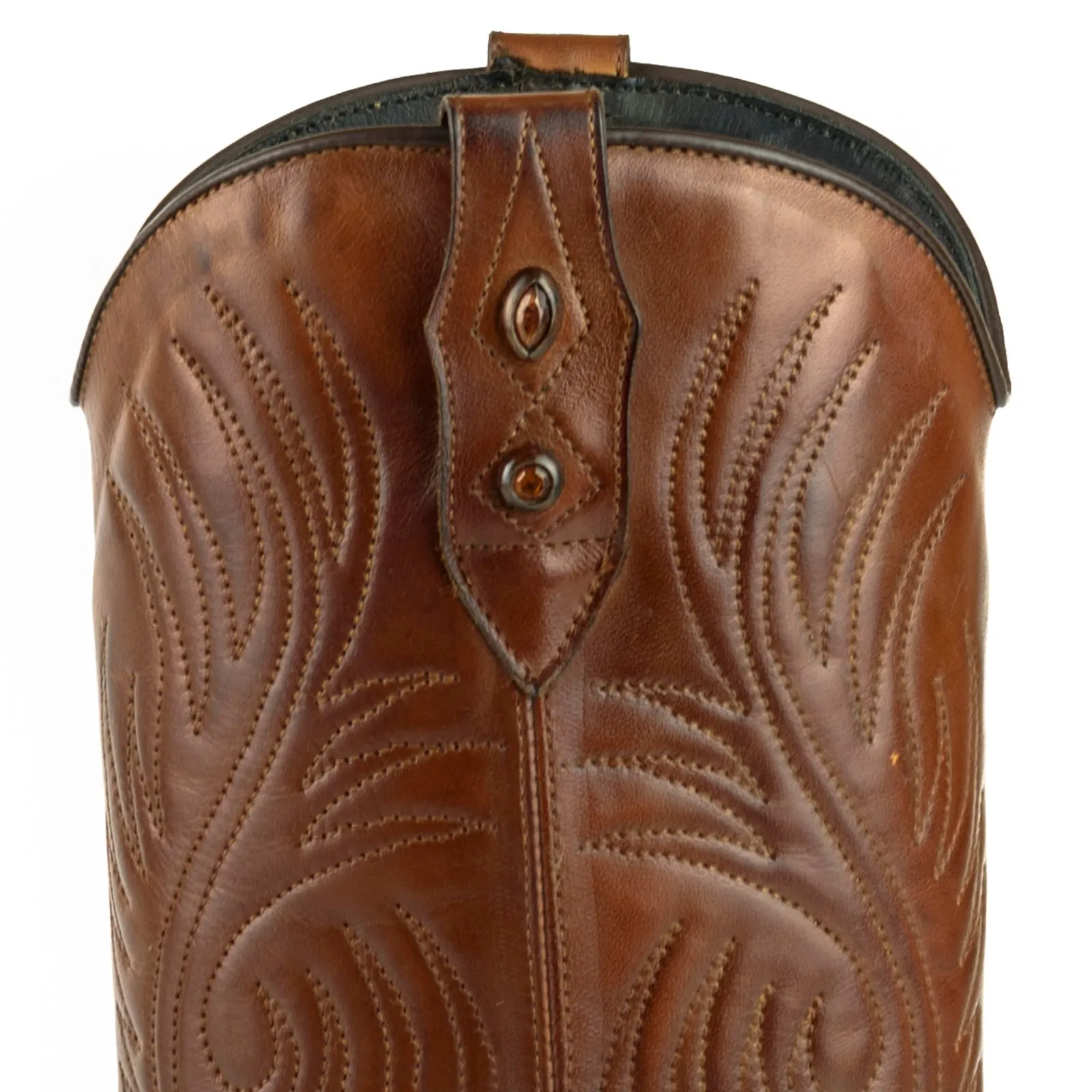 Women's Cowboy Country Western Boots Handmade Brown Leather 2536