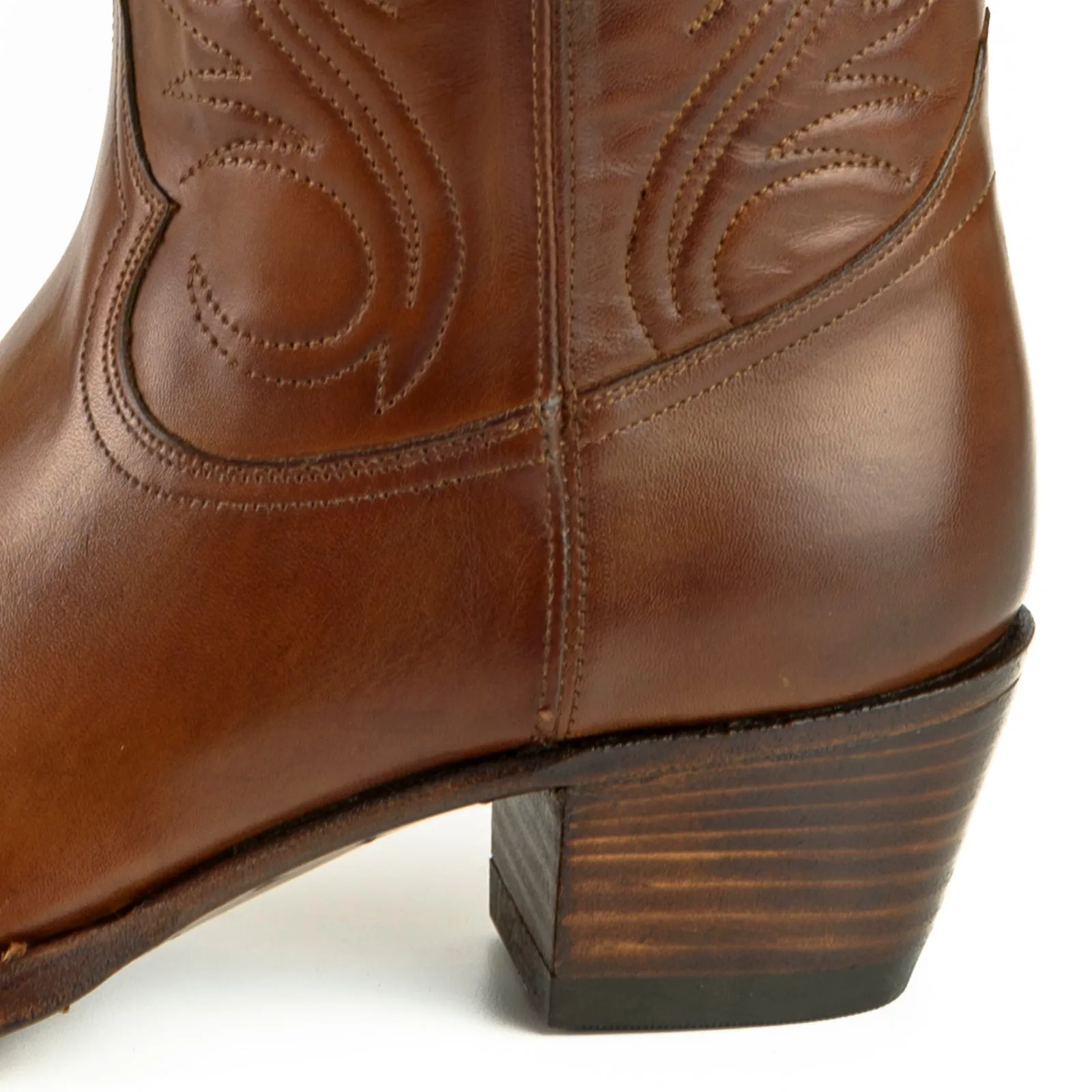Women's Cowboy Country Western Boots Handmade Brown Leather 2536