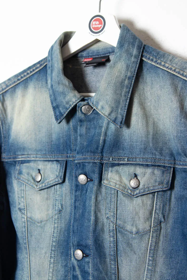 Women's Diesel Kimiti Acid Wash Denim Jacket (S)