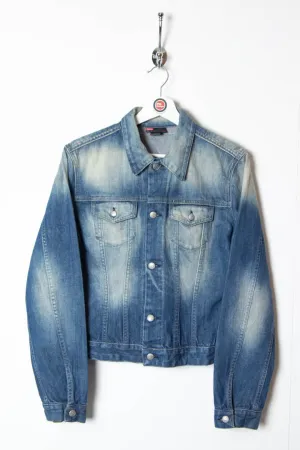Women's Diesel Kimiti Acid Wash Denim Jacket (S)