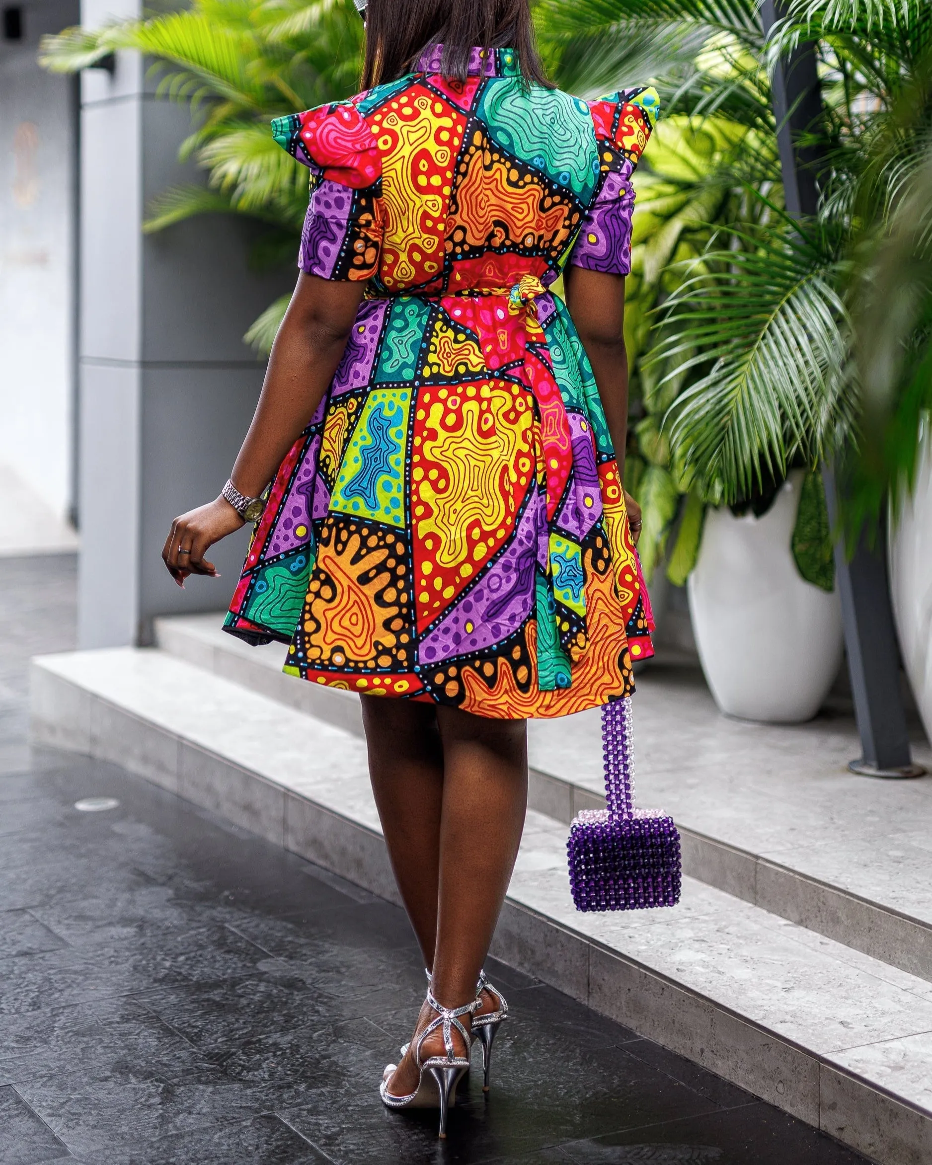 Women's Fashion Print Short Dress