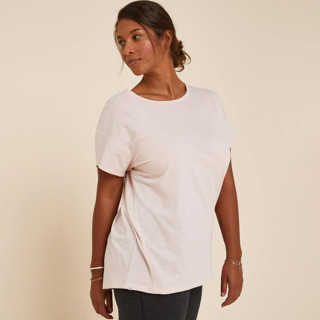 Women's Gentle Yoga T-Shirt - Pale