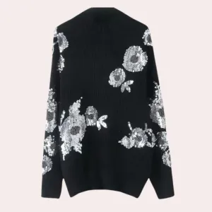 Women's Glamorous Sequin Sweater by Laini