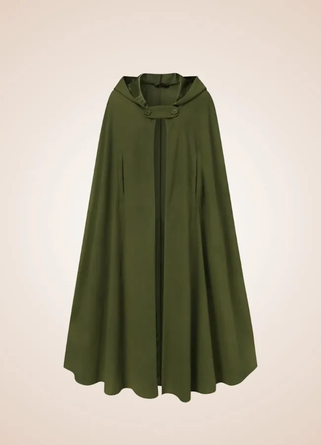 Women's Gothic Victorian Hooded Cape