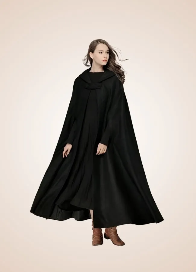 Women's Gothic Victorian Hooded Cape