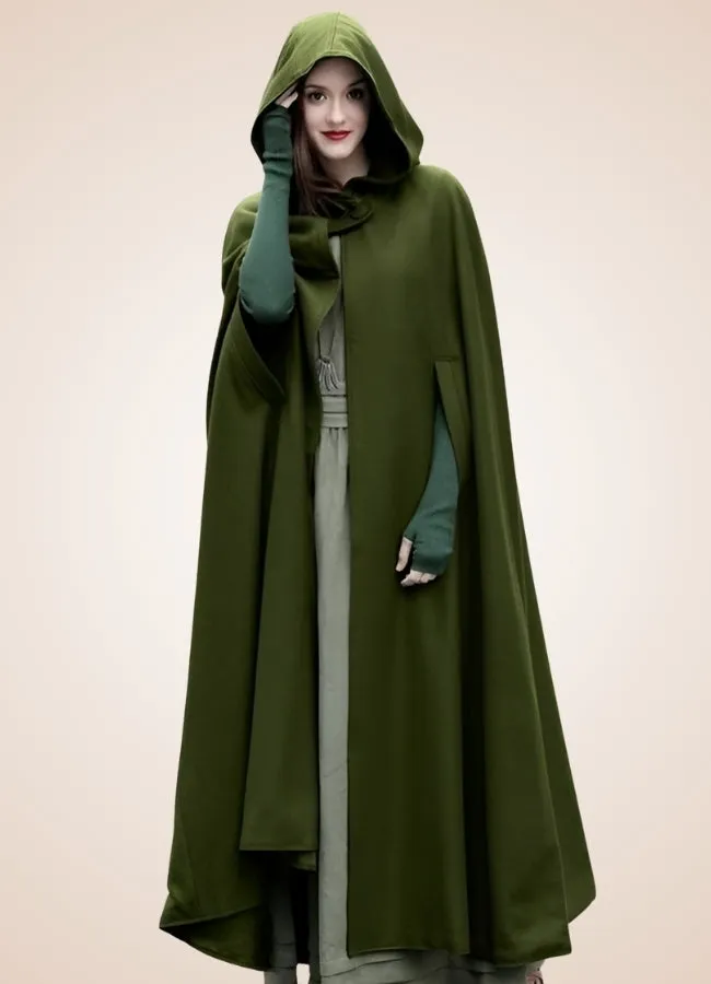 Women's Gothic Victorian Hooded Cape