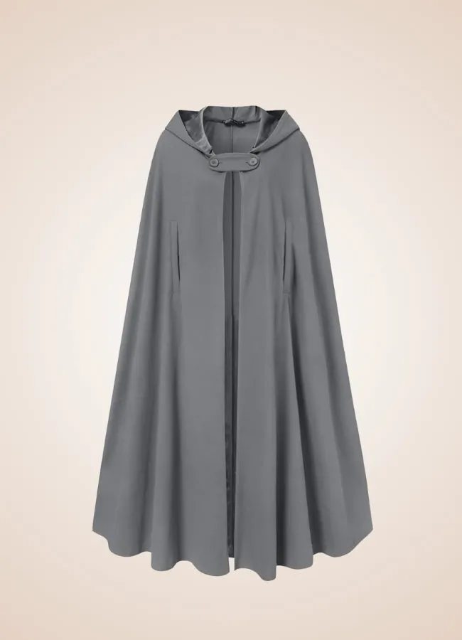 Women's Gothic Victorian Hooded Cape
