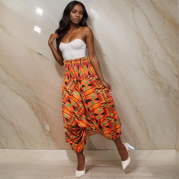 Women's Kente Print Top/Pants