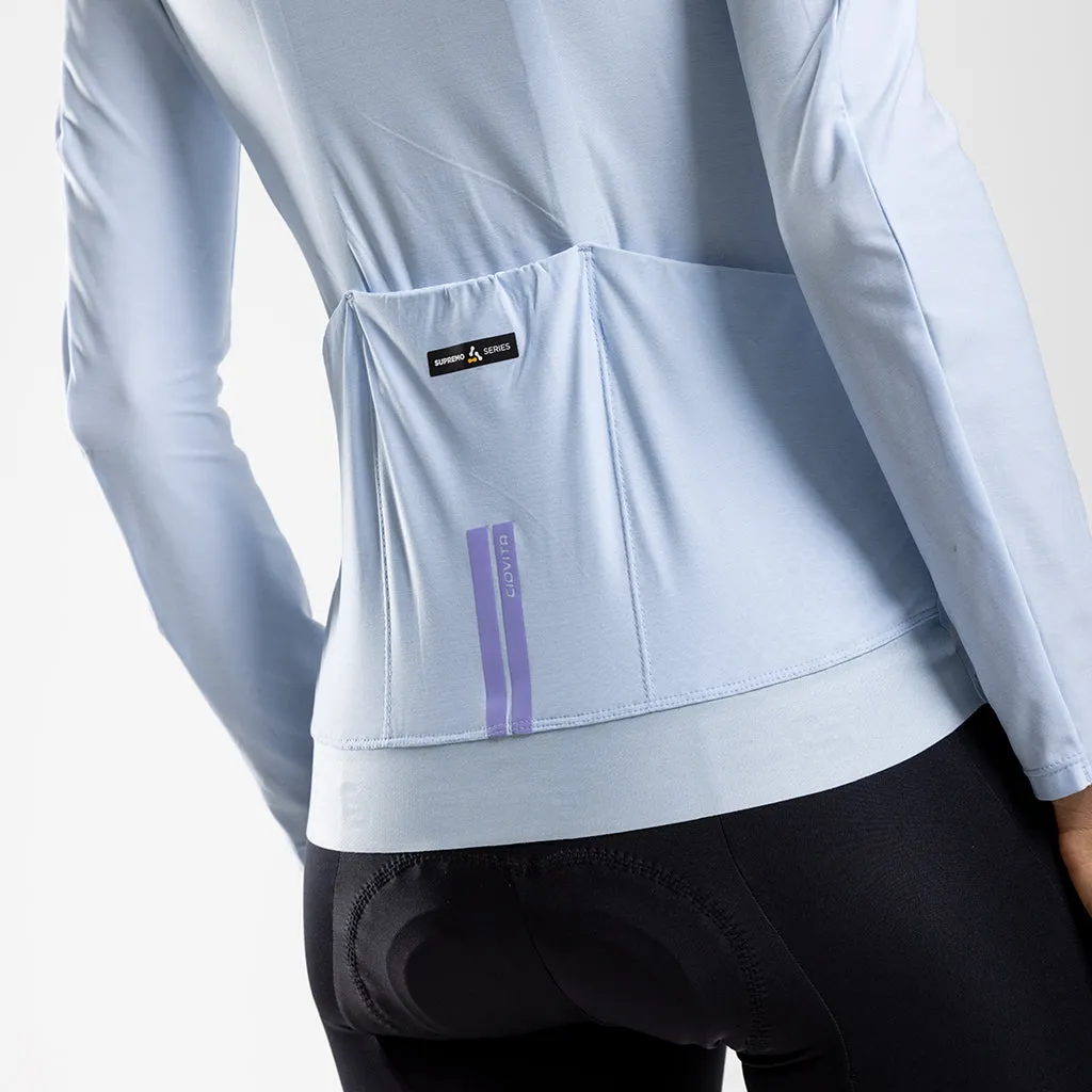 Women's Librio Long Sleeve Race Fit Jersey (Ice)