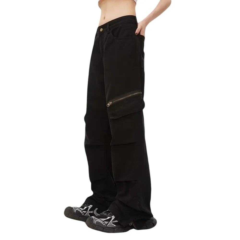 Women's Multi-Pocket Zip Cargo Pants