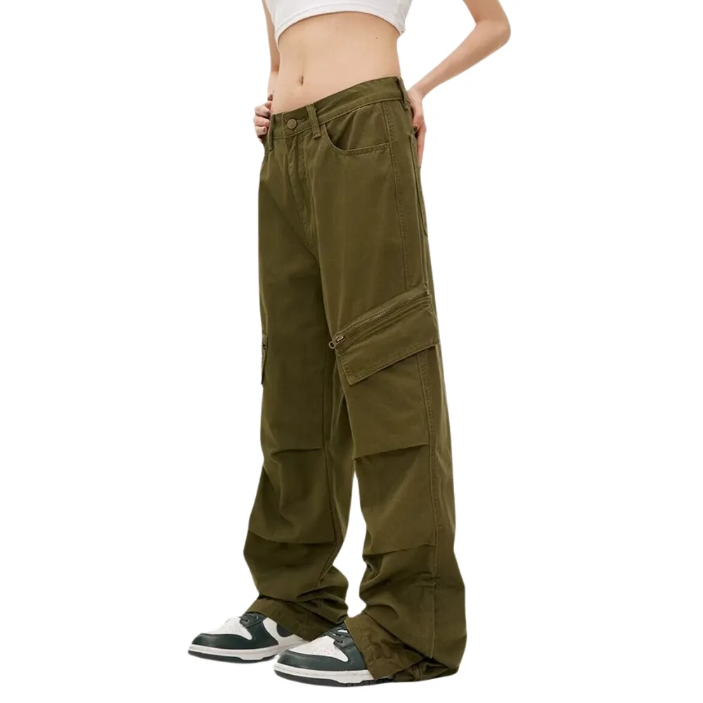 Women's Multi-Pocket Zip Cargo Pants
