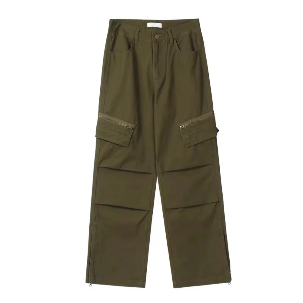 Women's Multi-Pocket Zip Cargo Pants