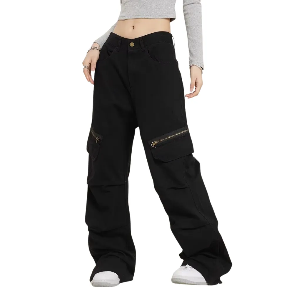 Women's Multi-Pocket Zip Cargo Pants