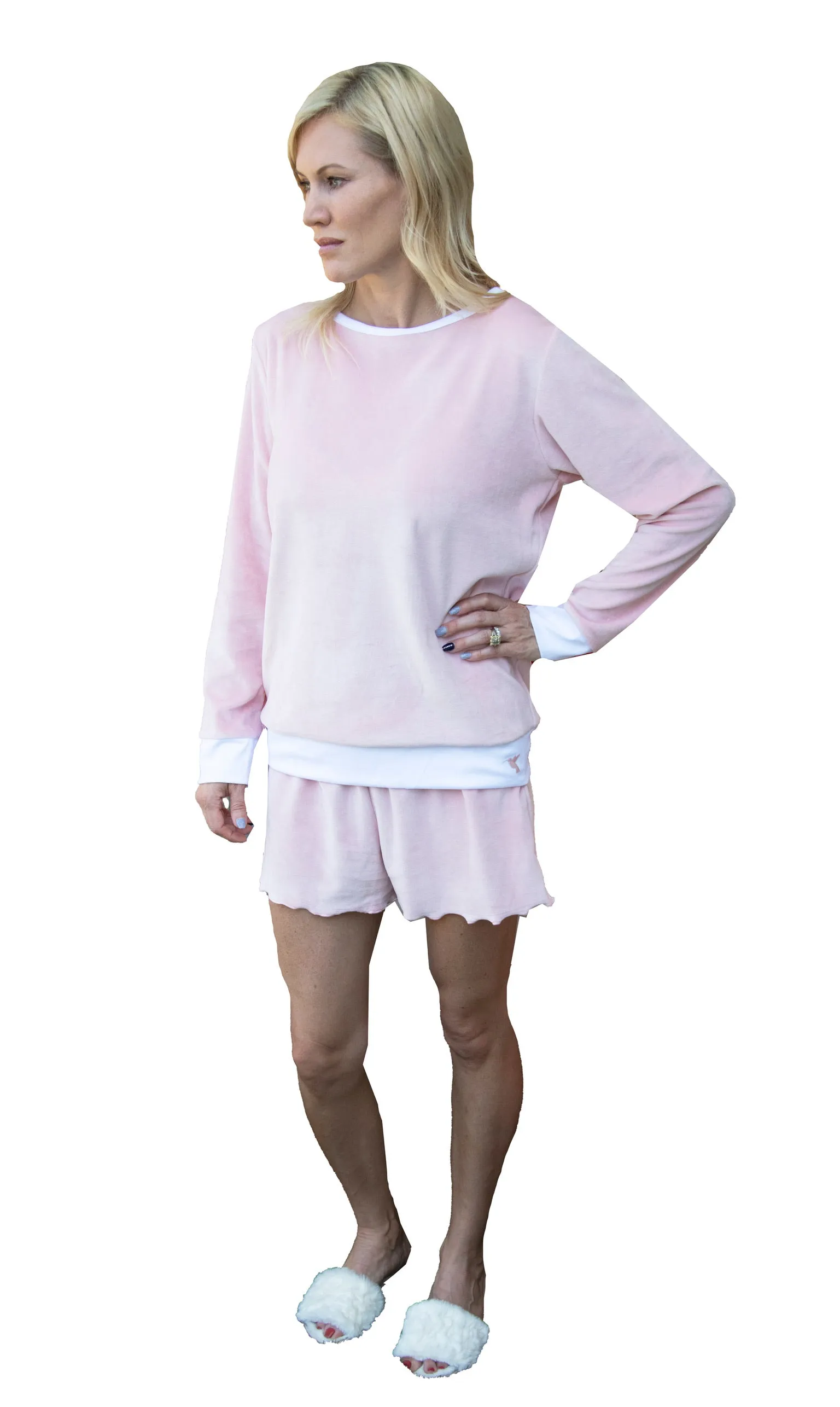 Women's Pima Velour Lounge Shorts