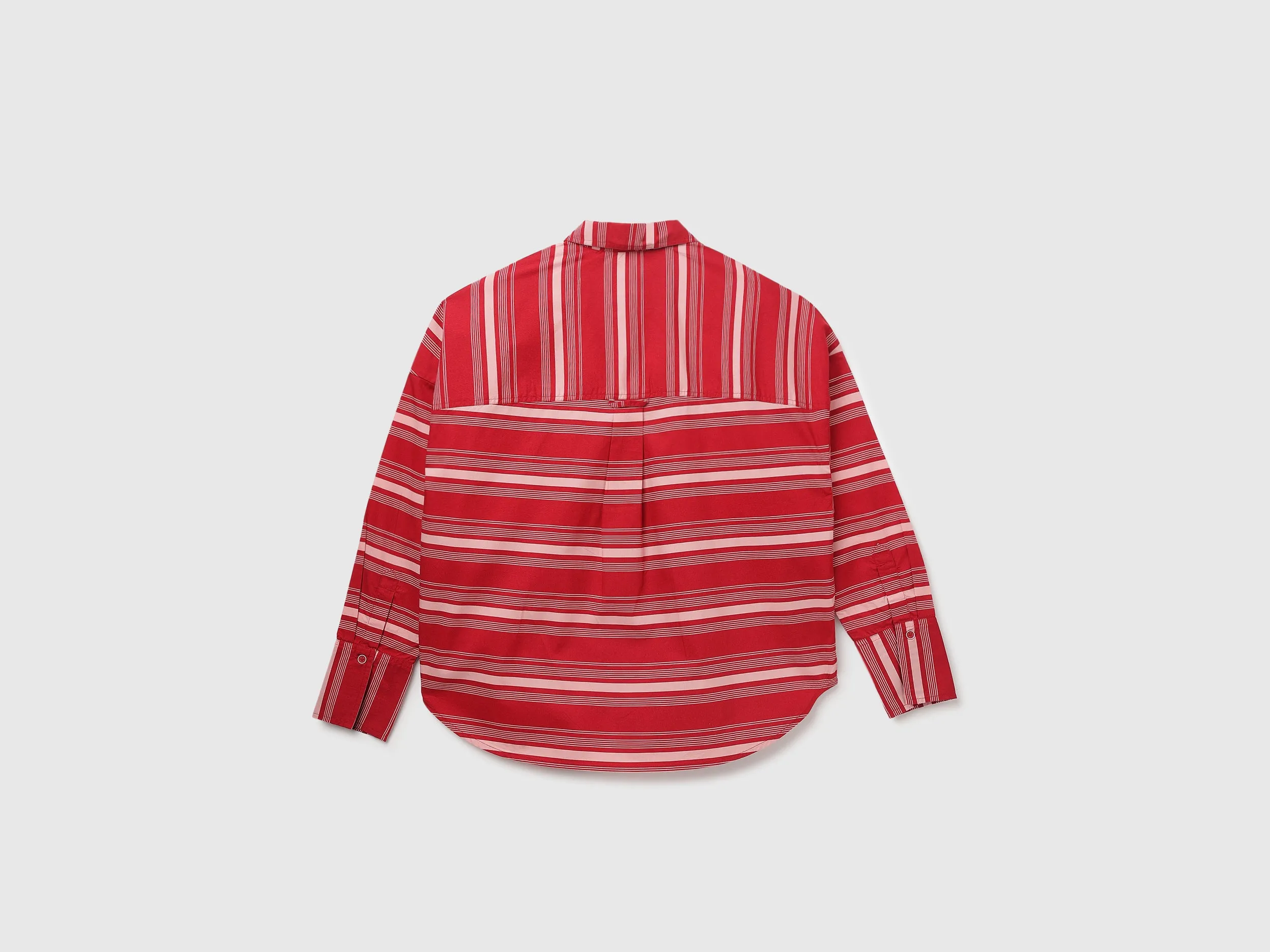 Women's Regular Fit Spread Collar Striped Shirt