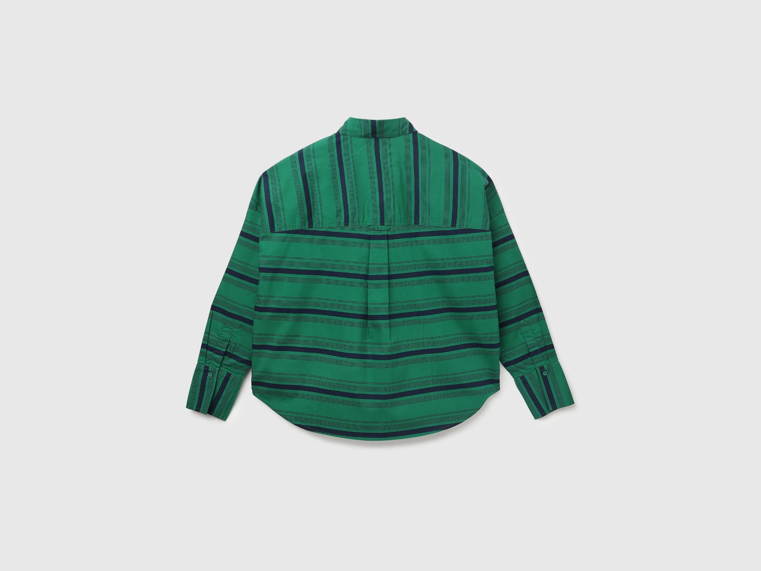 Women's Regular Fit Spread Collar Striped Shirt