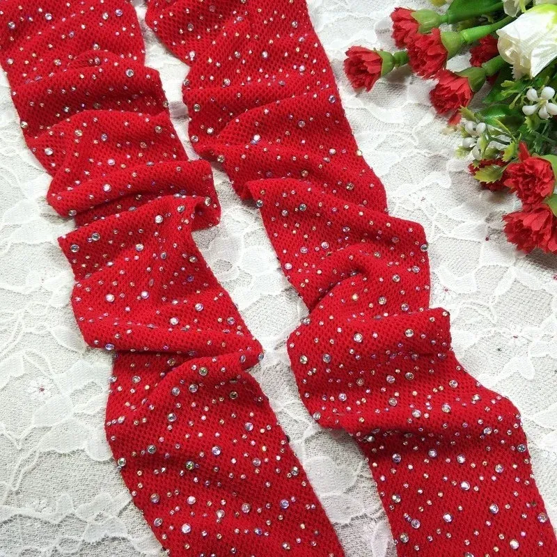 Women's Rhinestone Fishnet Tights - Shiny Stockings