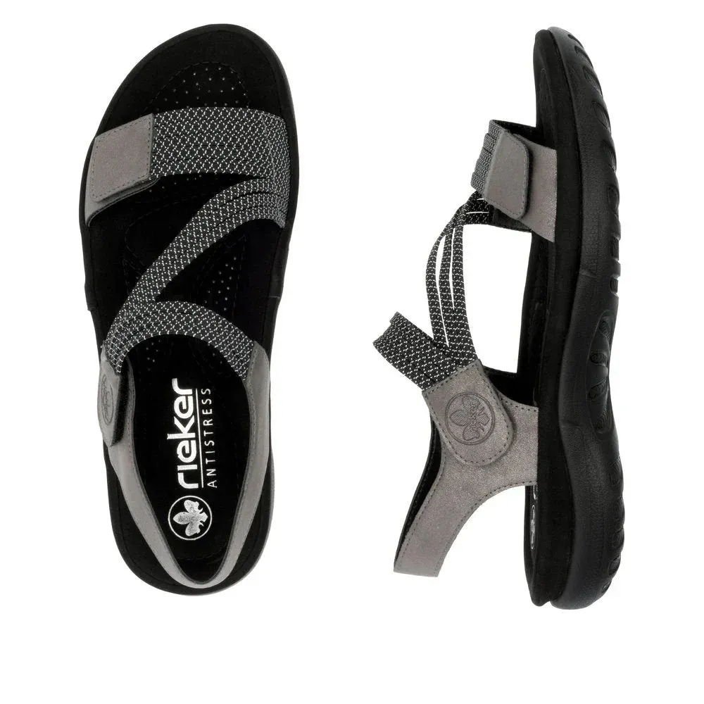WOMEN'S RIEKER FRANJA 70 | MINERAL / SCHWARZ - WEISS