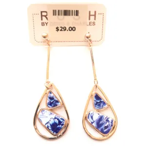 Women's RUSH by Denis & Charles | Tear Drop Earrings | Blue White