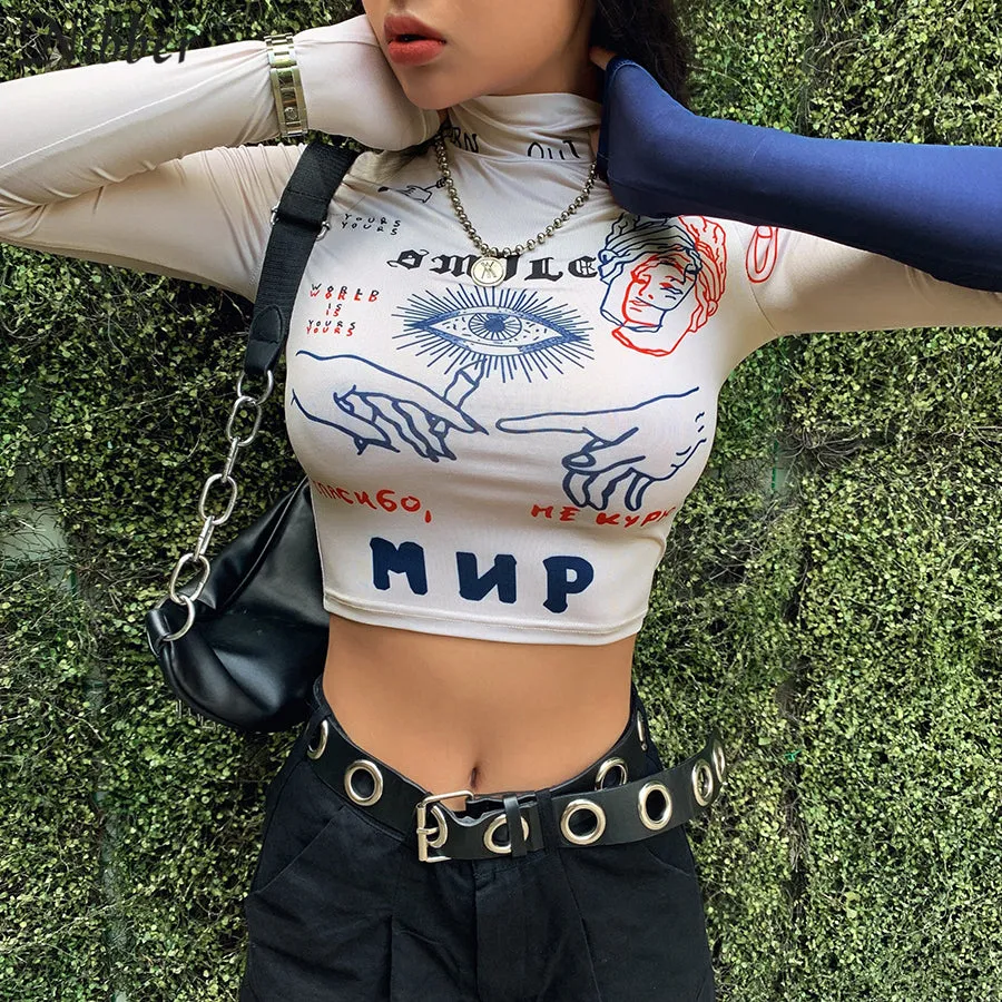 Women's Street Casual Stretch Crop Top..