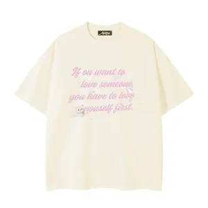 Women's Sweet Letter T-Shirt