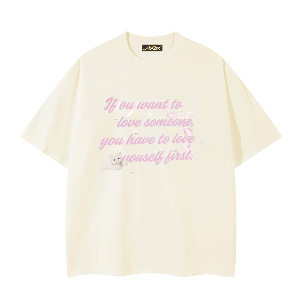 Women's Sweet Letter T-Shirt