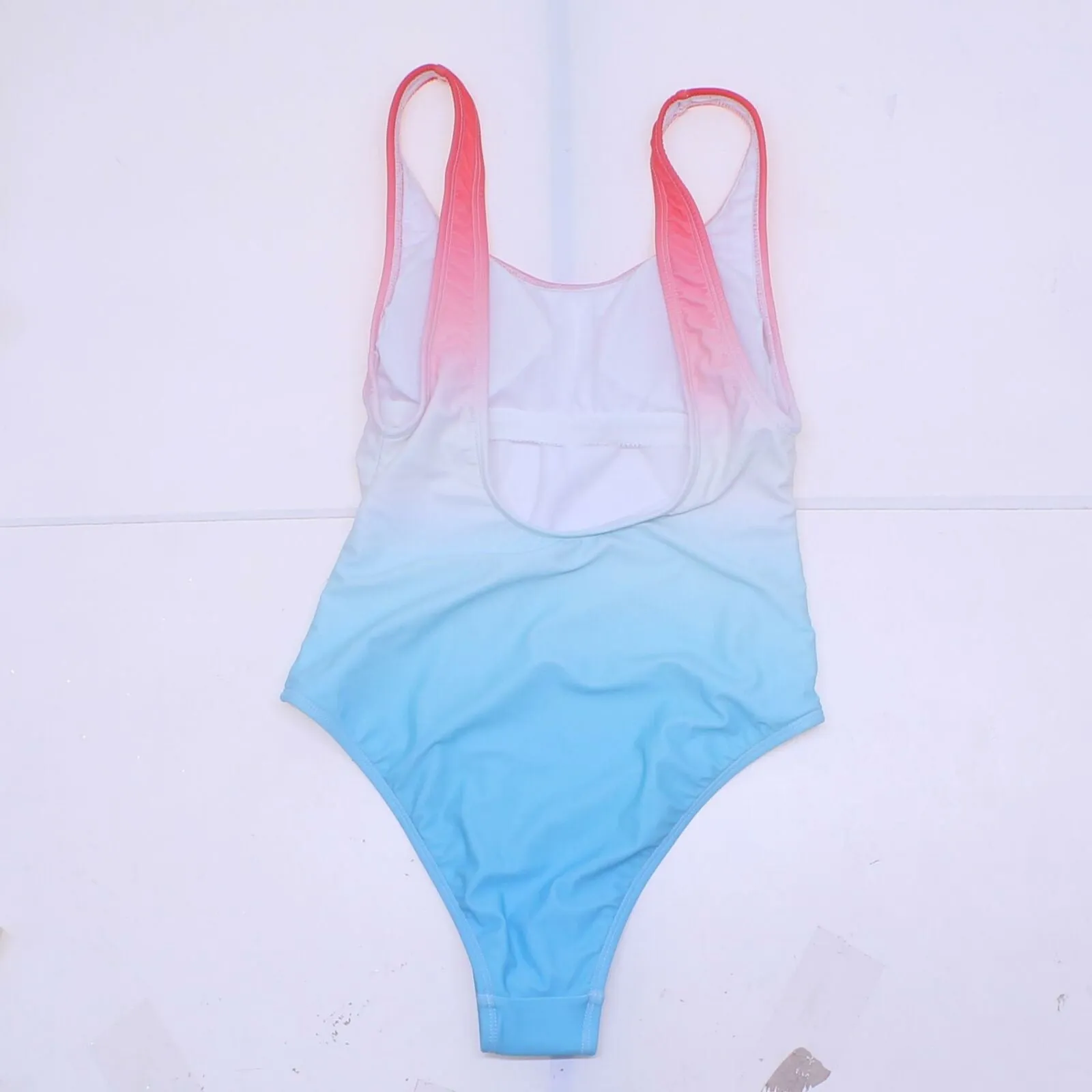 Xhilaration Women's Ombre Dyed One Piece Swimsuit Multicolor Small