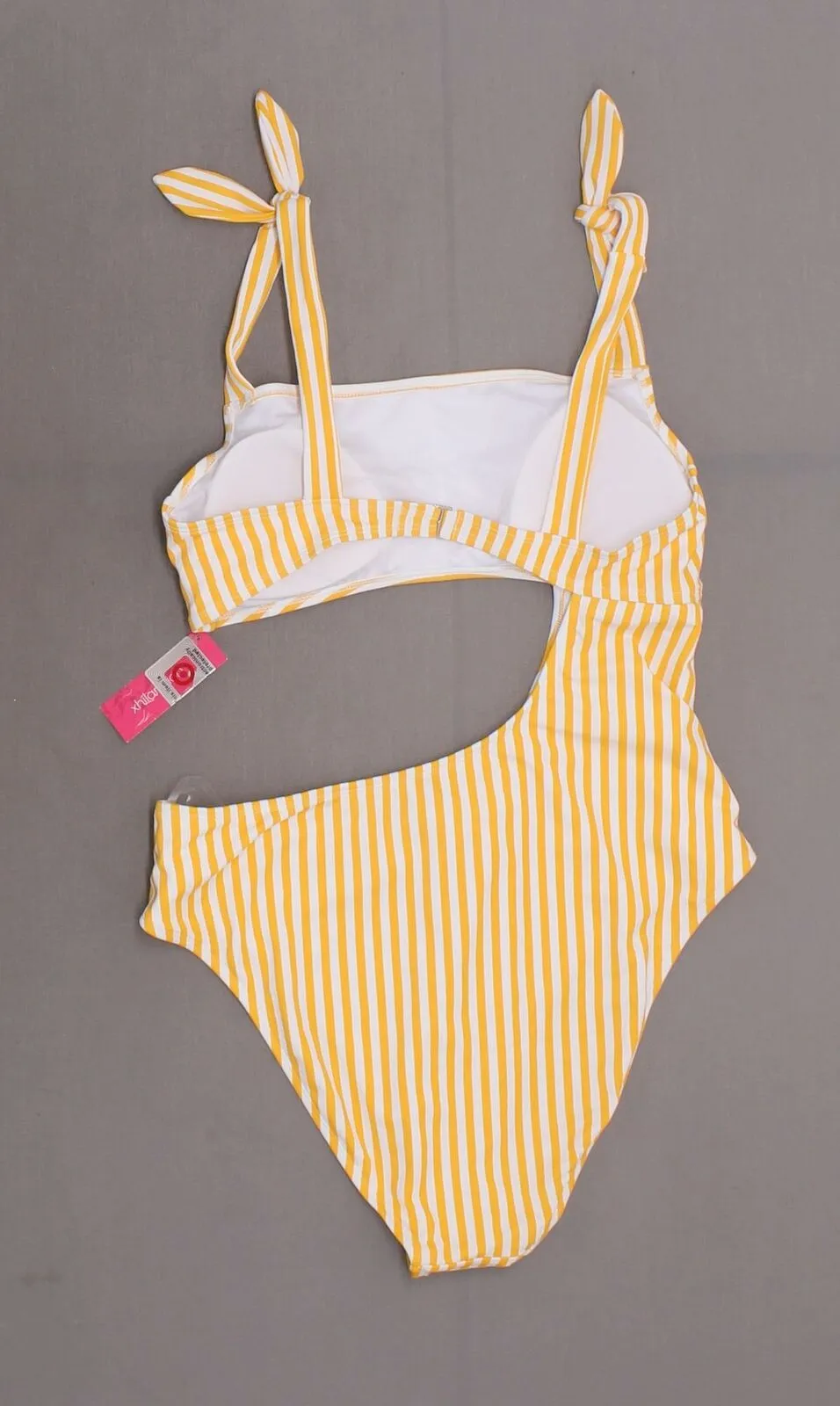 Xhilaration Women's Shoulder Tie Cut Out Cheeky One Piece Swimsuit