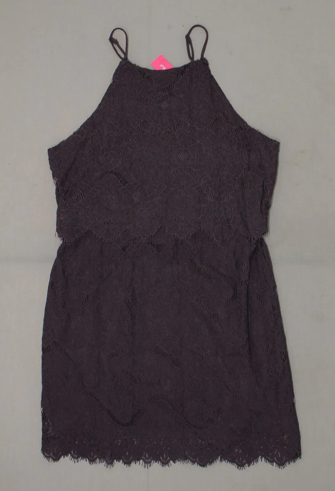 Xhilaration Women's Strappy Allover Lace Dress