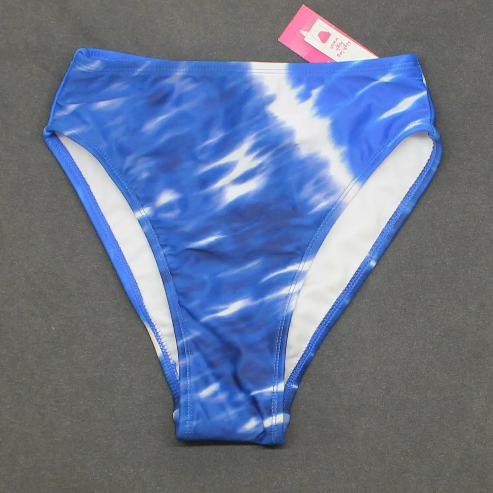 Xhilaration Women's Tie Dye High Leg High Waist Bikini Bottom