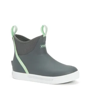 Xtratuf Women's Gray Wheelhouse 6 Inch Ankle Deck Boot