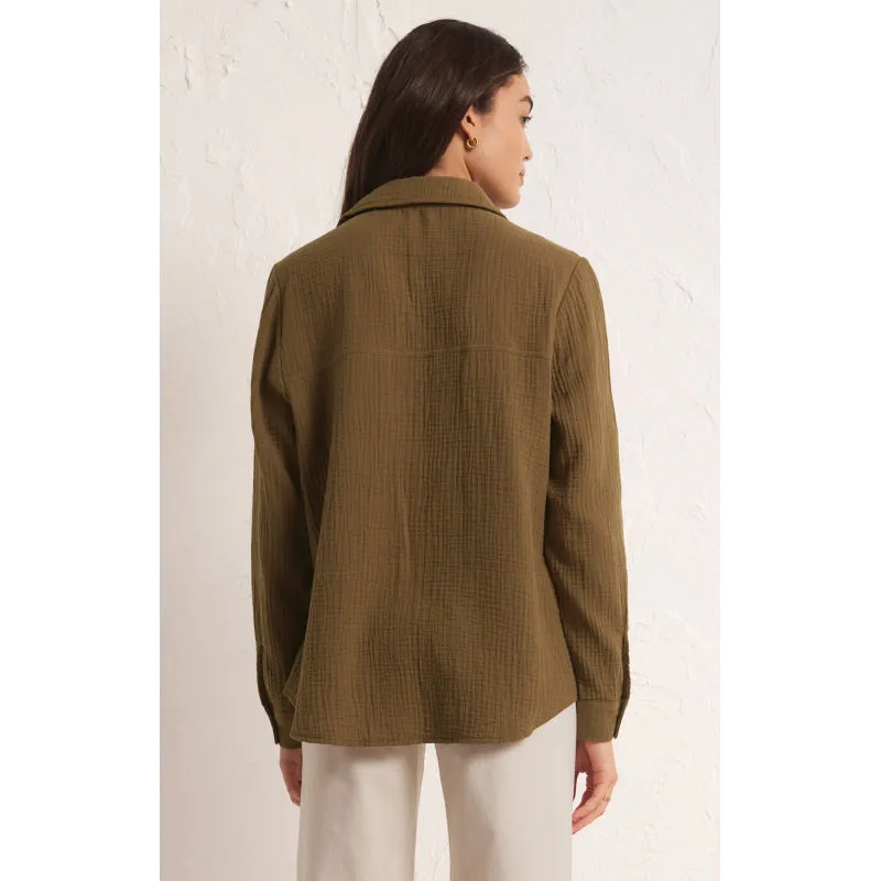Z Supply Kaili Button-Up Gauze Top